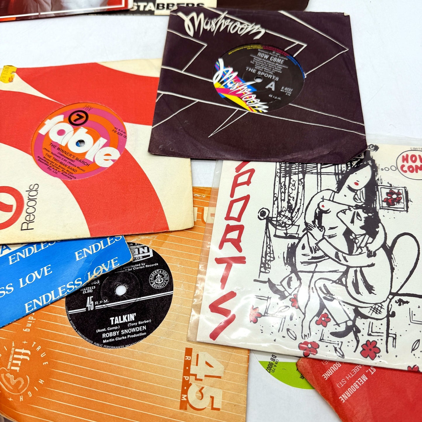 VINTAGE 1970s 41 Piece Assorted Artists Vinyl Single LP Record Collection