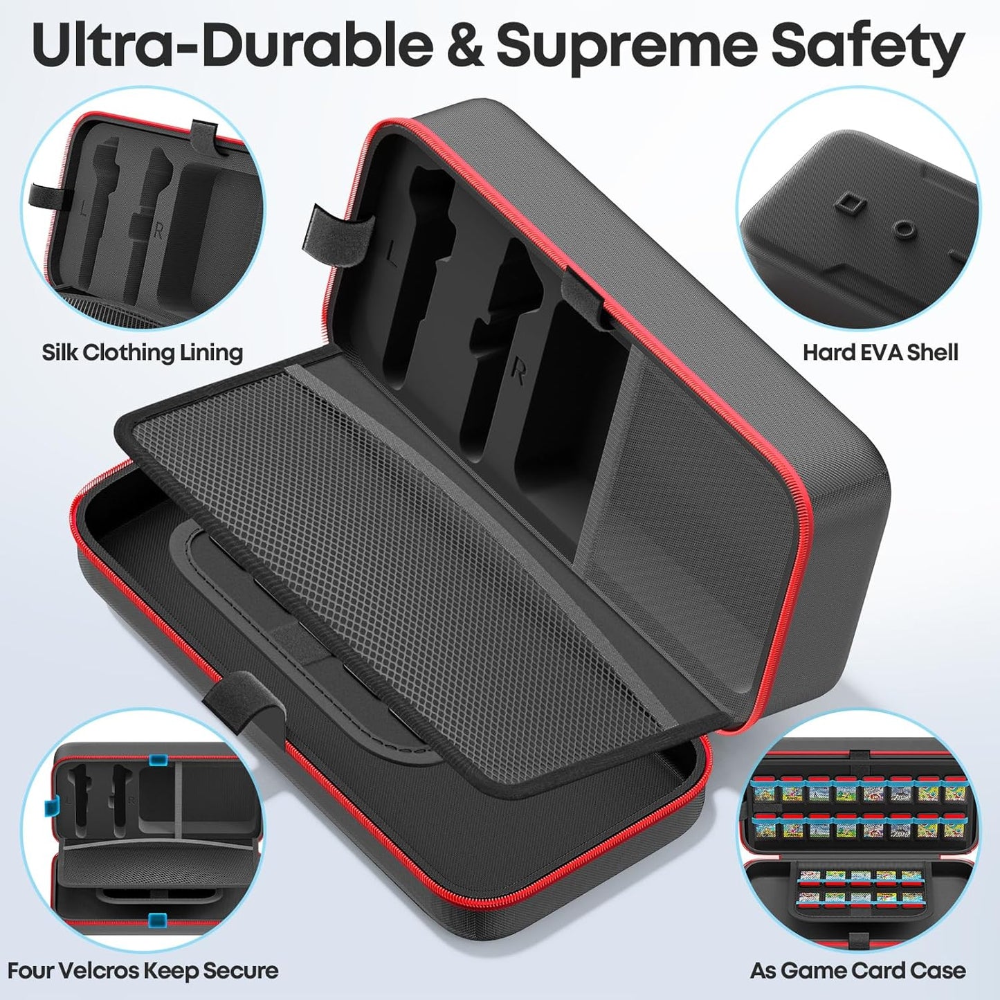 OIVO Nintendo Switch Carrying Case Protective Storage Portable Slim Design NEW