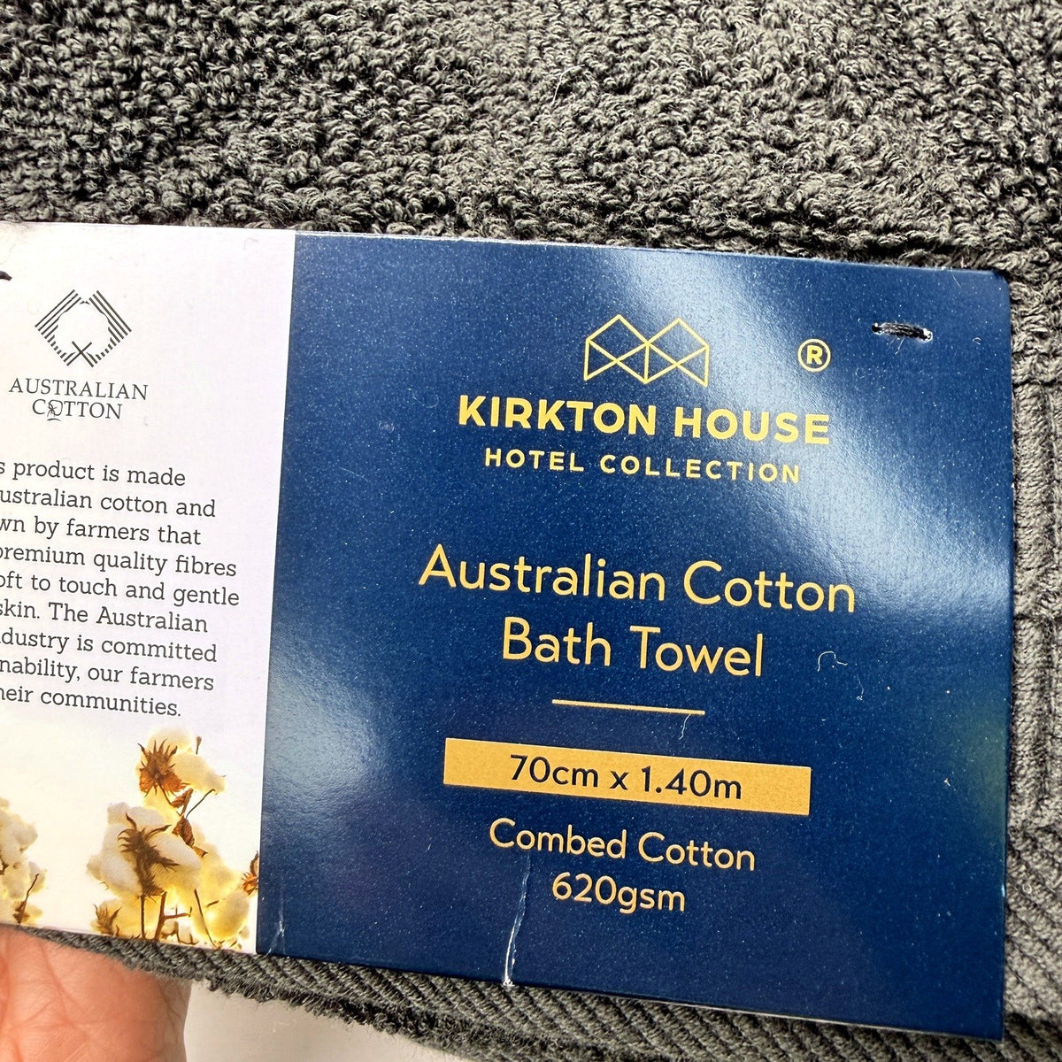 Soft & Absorbent 3 Piece Charcoal Grey Baths Towel Luxury Cotton NEW