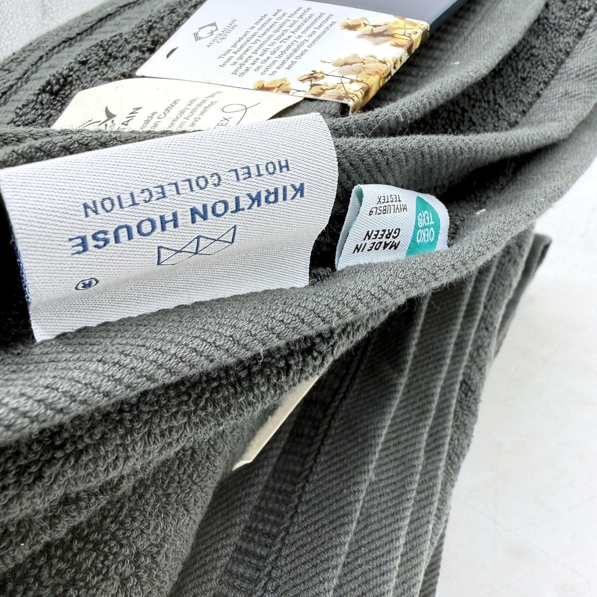 Soft & Absorbent 3 Piece Charcoal Grey Baths Towel Luxury Cotton NEW