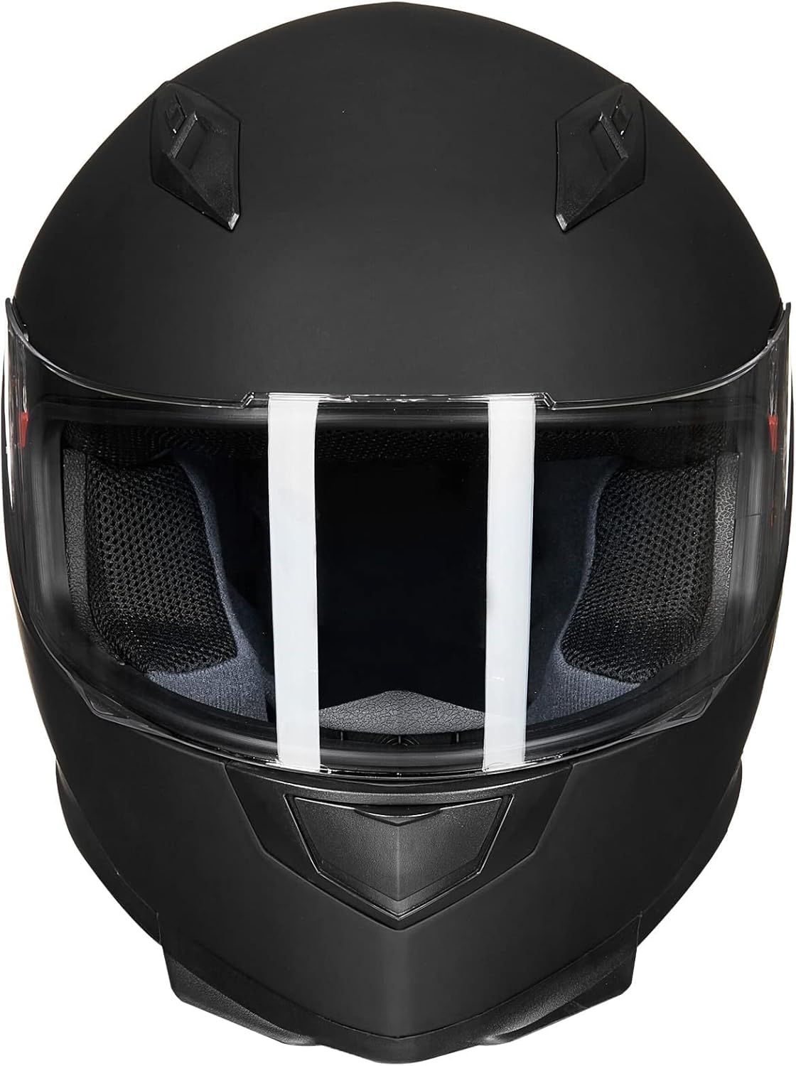 ILM Motorcycle Full Face Helmet Matte Black Detachable Winter Neck Guard LRG NEW