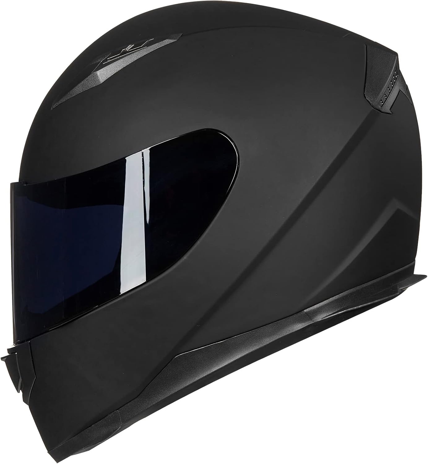 ILM Motorcycle Full Face Helmet Matte Black Detachable Winter Neck Guard LRG NEW