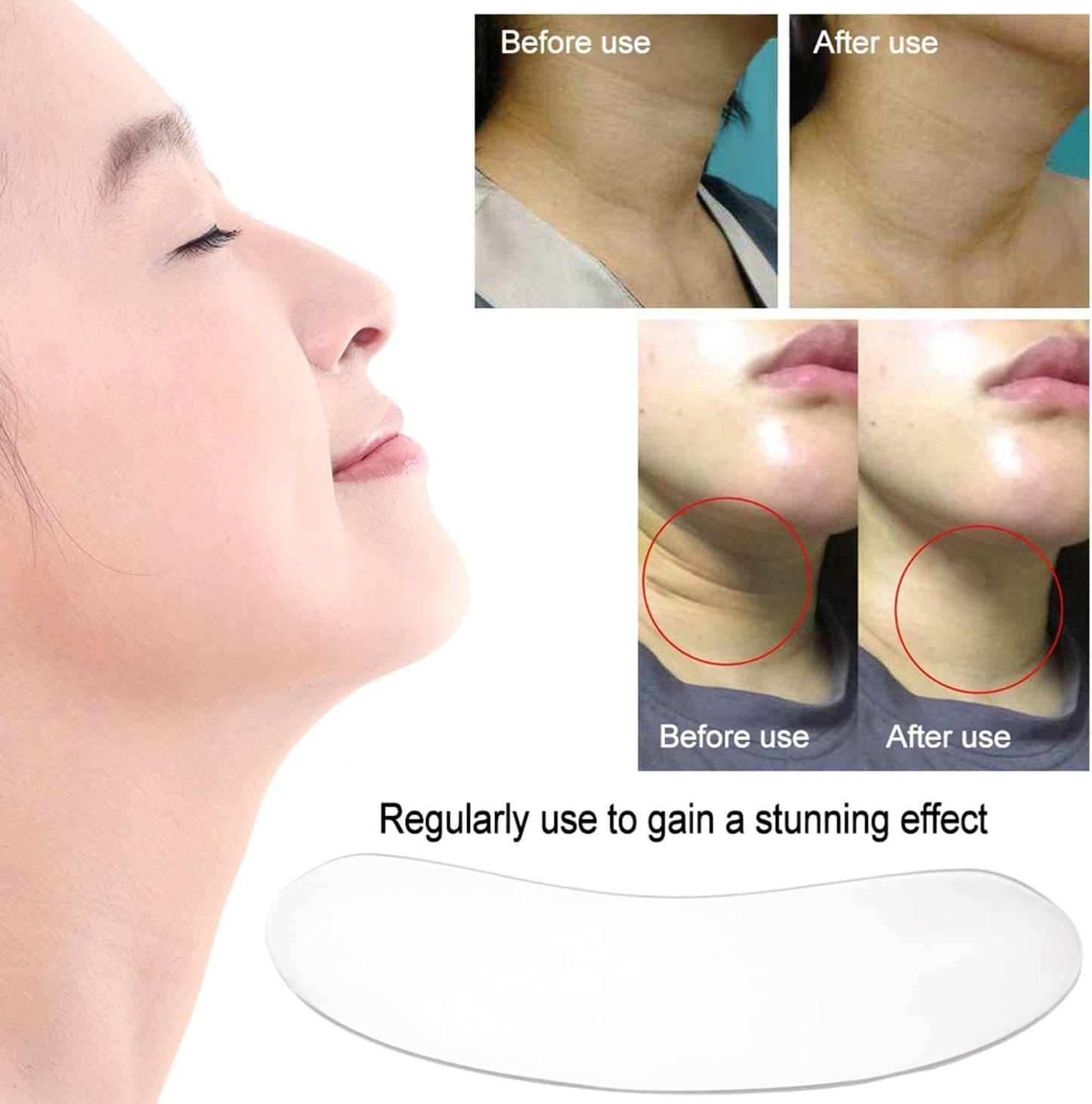 TOYSS Transparent Masks Facial Forehead Anti Wrinkle Patches, 16 Pcs, Skin NEW