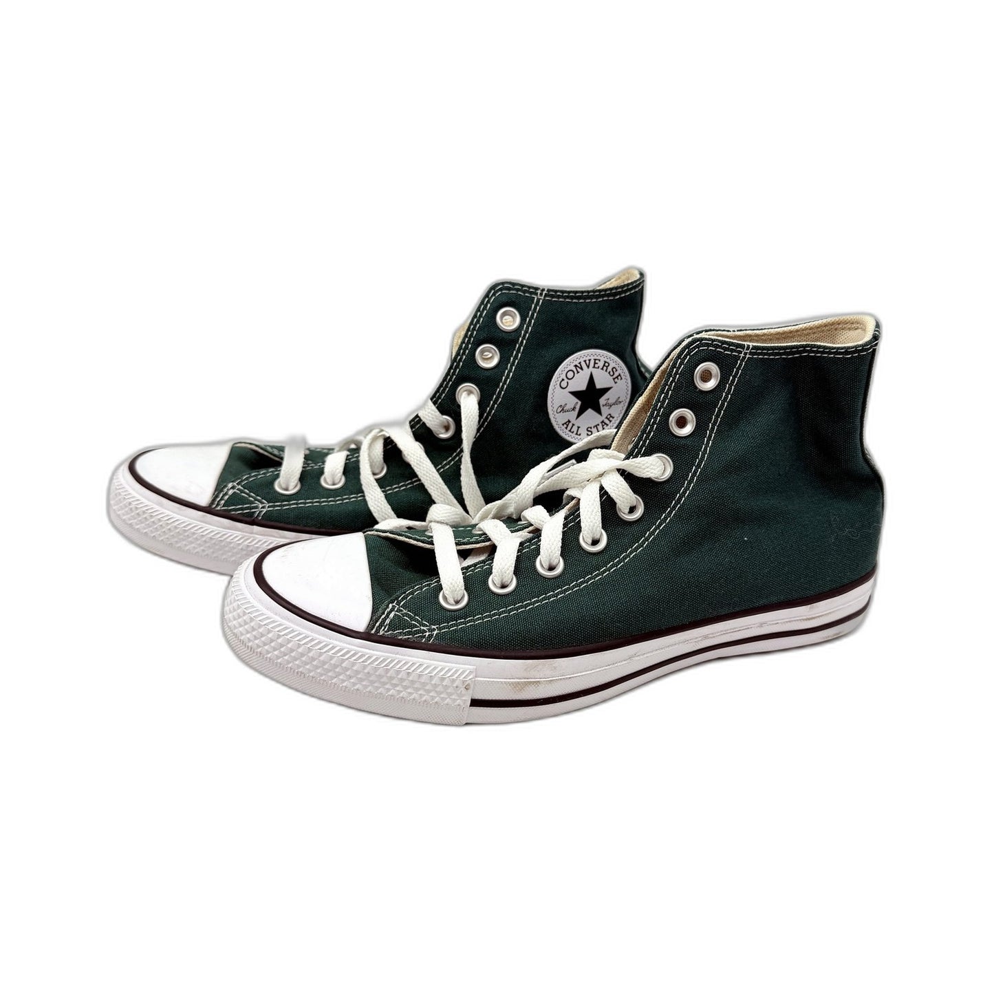 Converse Unisex All-Star High-Top Sneakers Forest Green Size US M8 W10 DEMO