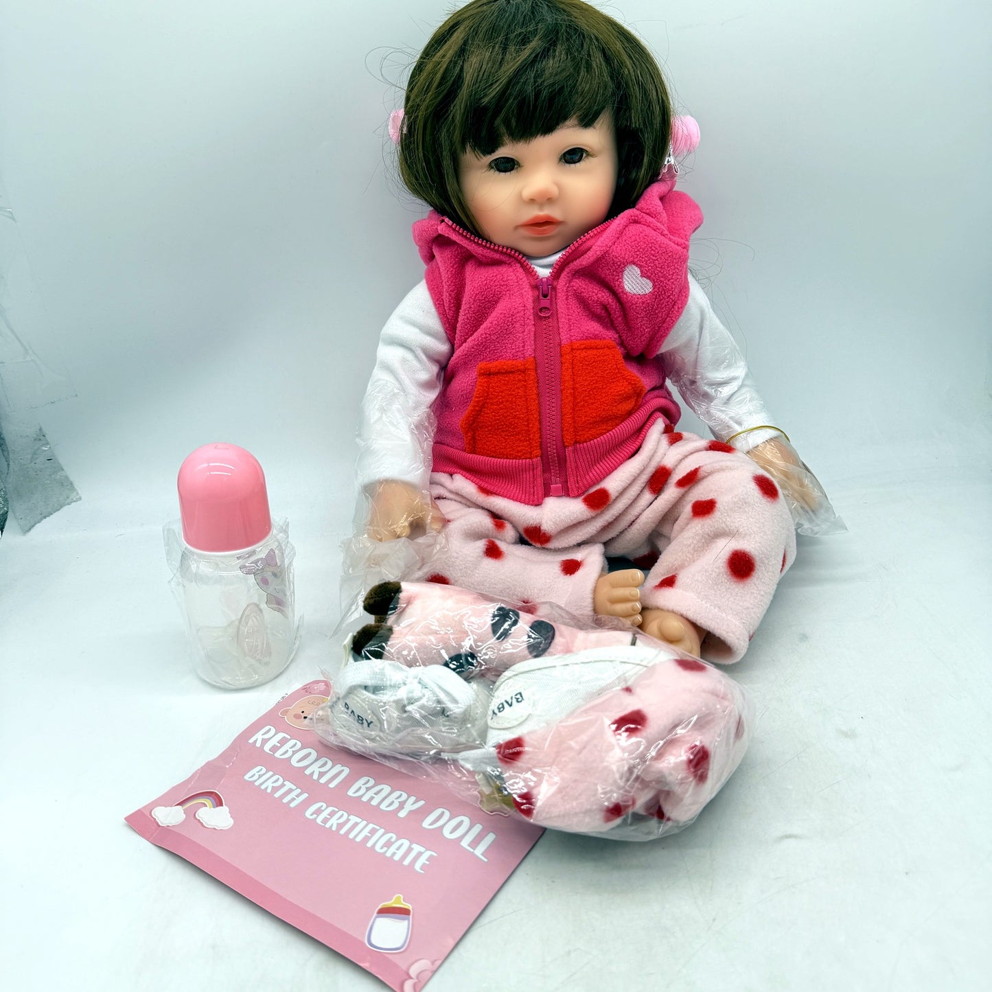 ZIYIUI 20" Dolls Soft Vinyl Silicone Lifelike Handmade Reborn Baby Doll, NEW