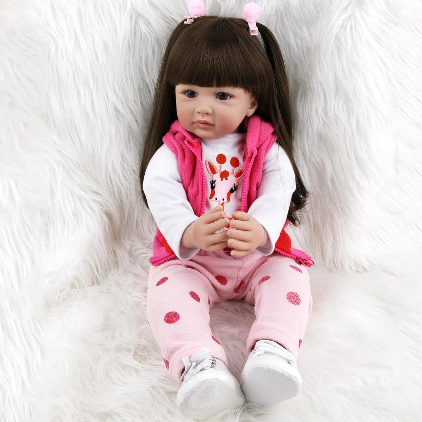 ZIYIUI 20" Dolls Soft Vinyl Silicone Lifelike Handmade Reborn Baby Doll, NEW