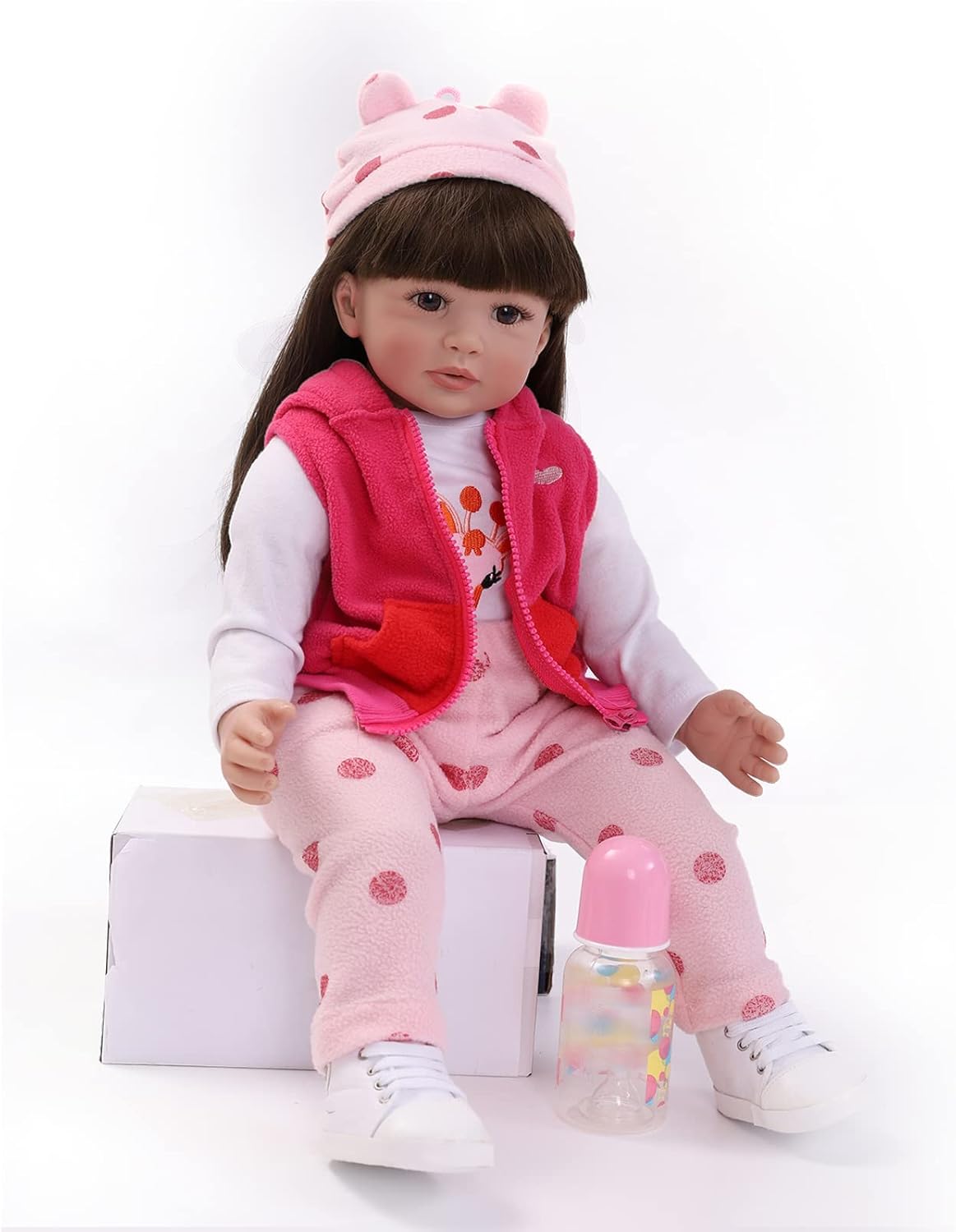 ZIYIUI 20" Dolls Soft Vinyl Silicone Lifelike Handmade Reborn Baby Doll, NEW