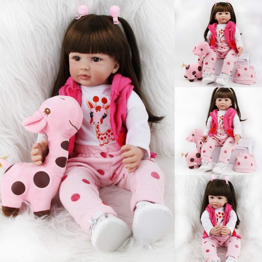 ZIYIUI 20" Dolls Soft Vinyl Silicone Lifelike Handmade Reborn Baby Doll, NEW