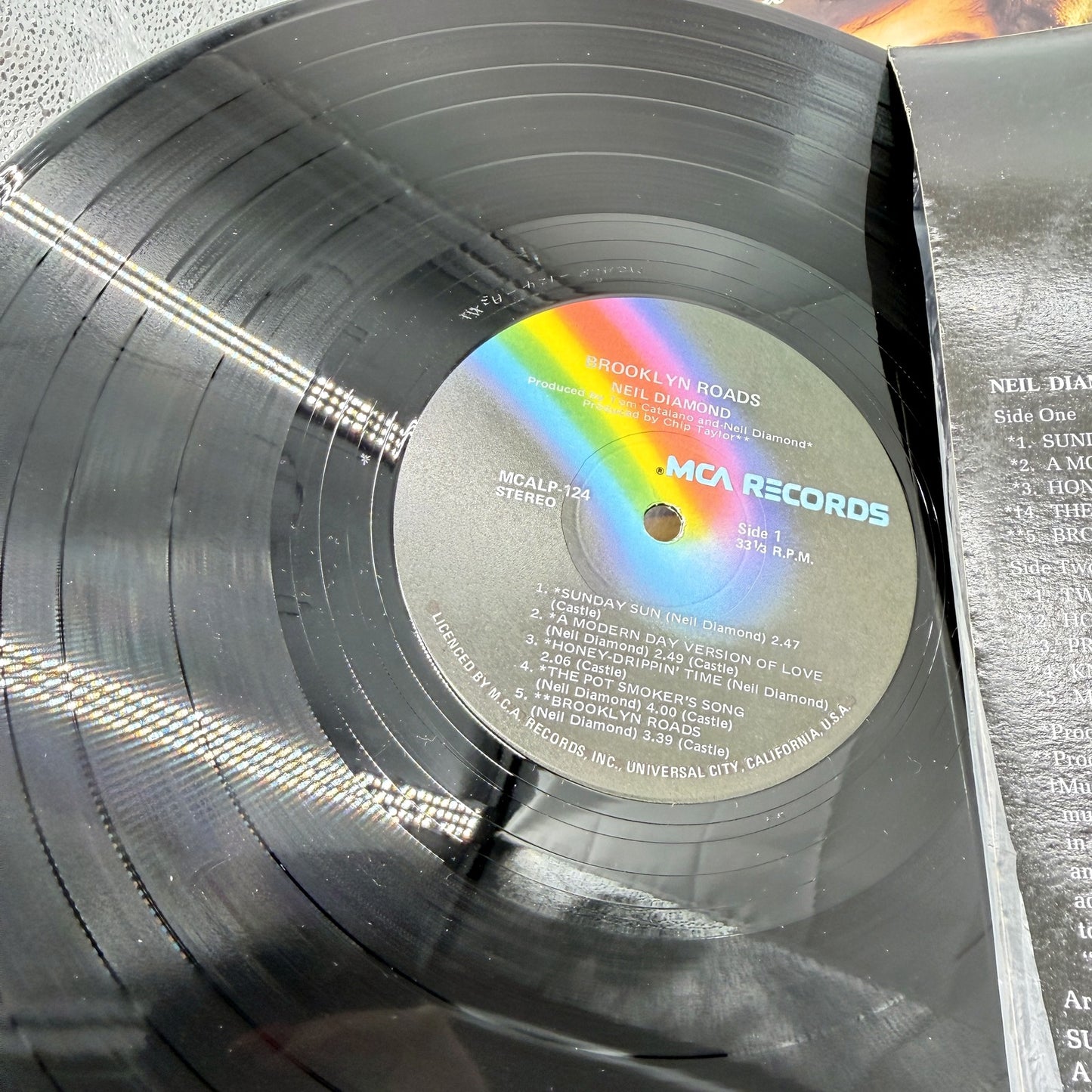 VINTAGE Legendary Neil Diamond Classic Rock Vinyl Record Albums 5-Piece Set
