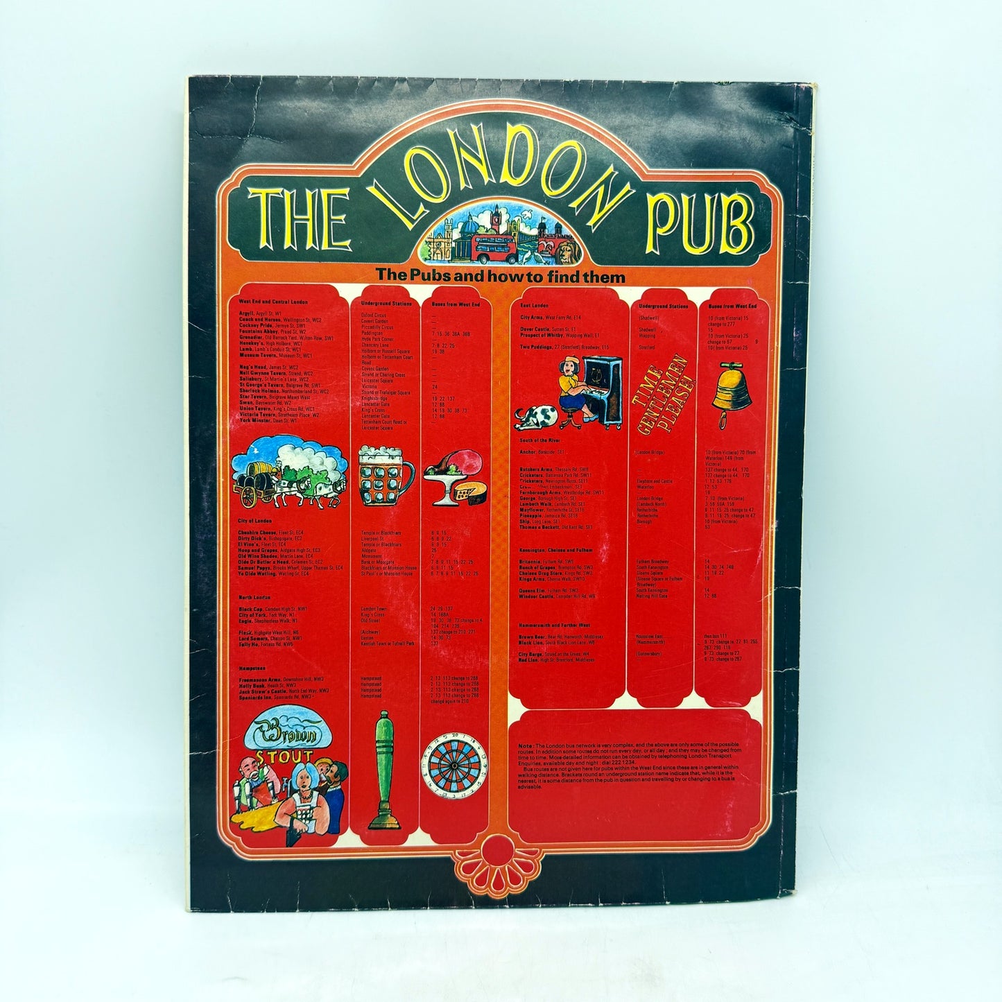 VINTAGE 1970 Vinyl Record & Booklet 'The London Pub' Classic Old Songs and Tunes