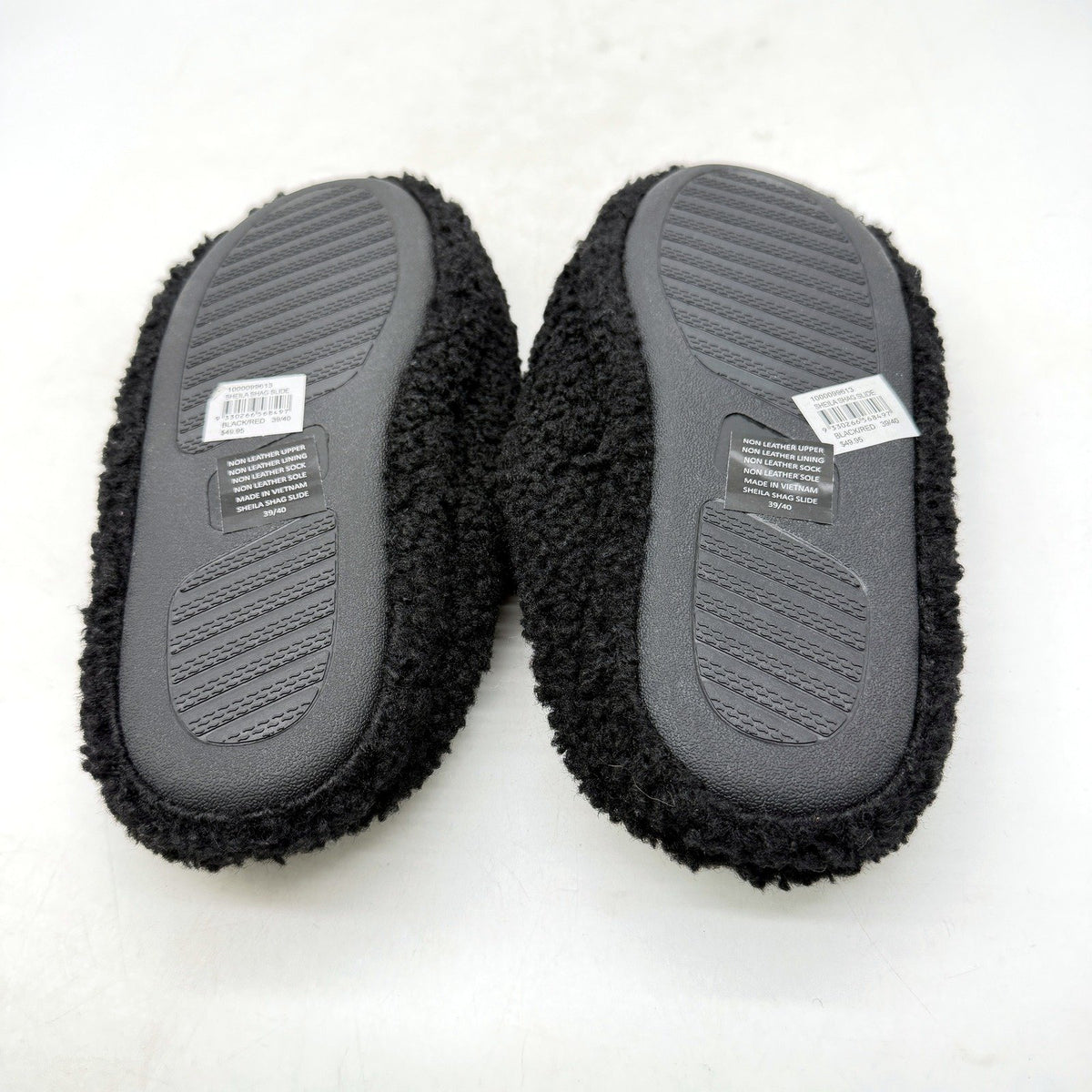 Insight Unisex Bloody Oath Sheila Fuzzy Sherpa Slippers, Black Size EU 38-40 NEW