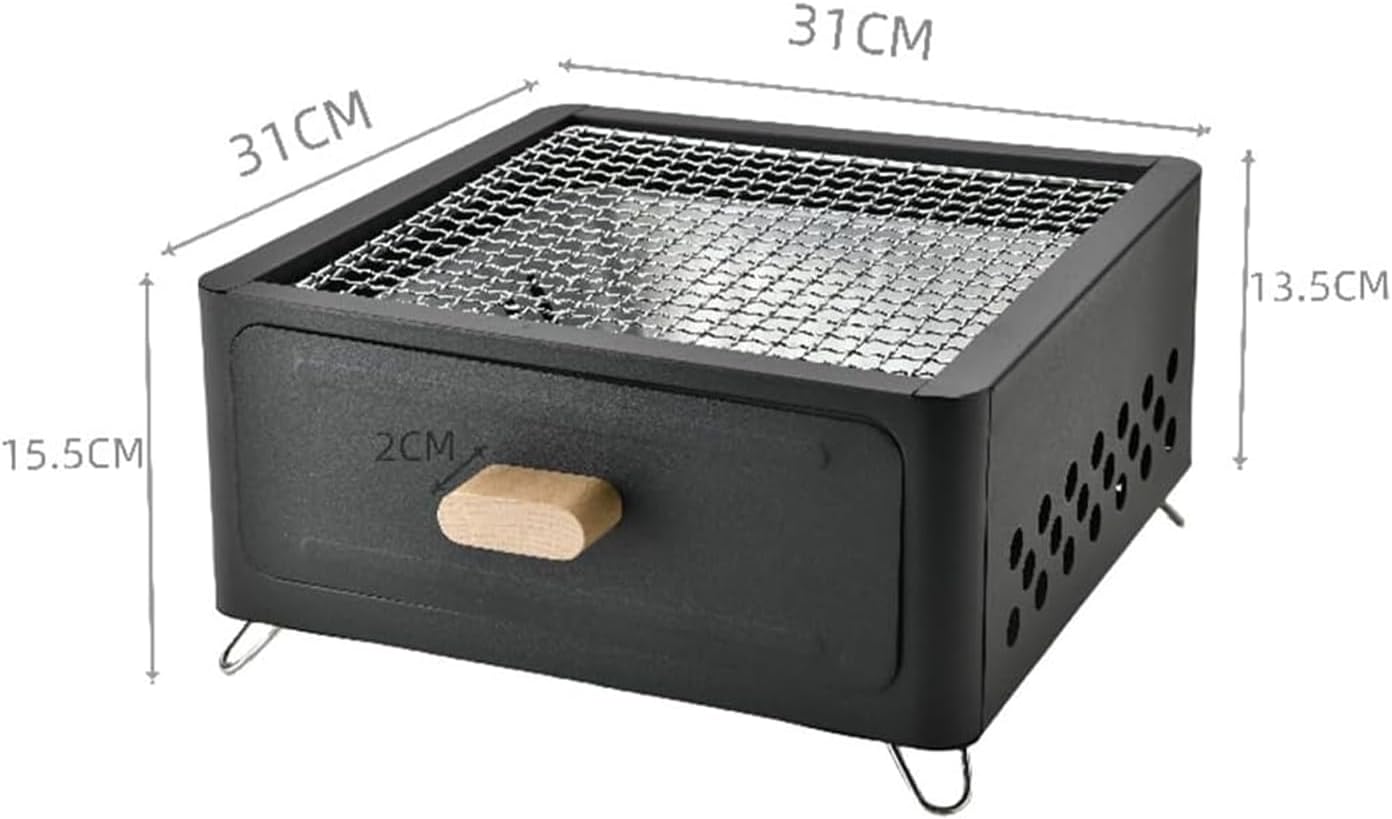Portable Charcoal Grill Tabletop BBQ Stove for Camping Backyard Picnics NEW