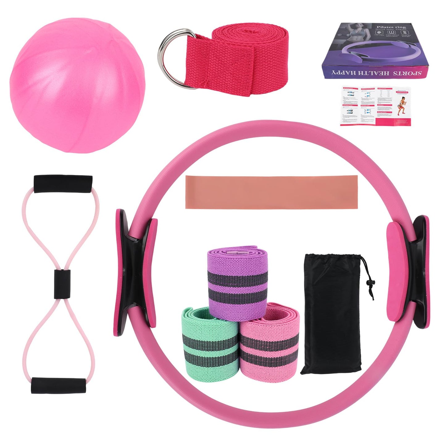 Tinoaly Pilates Sets Essentials Set Yoga Training Device Home Workout Medium NEW