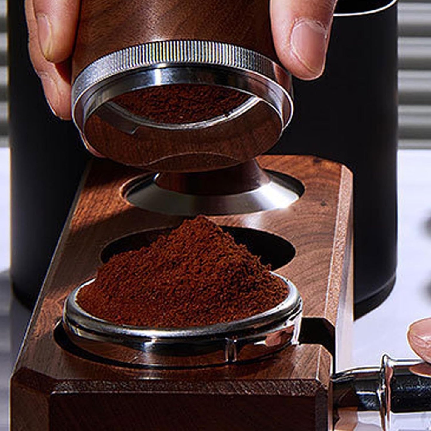 gernie Stainless Tampers Steel Bottomless Portafilter with 2 Ears Tamper NEW