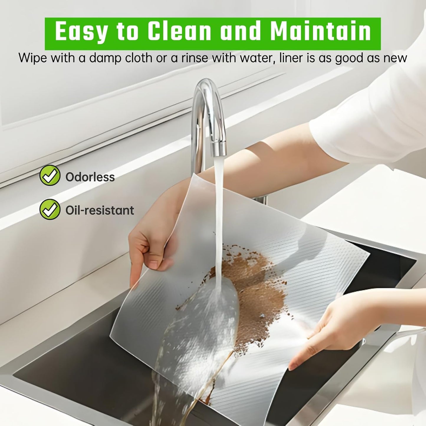 WinkleStar Non-Slip Clear Drawer Liner 60W x 500L cm Kitchen Storage NEW