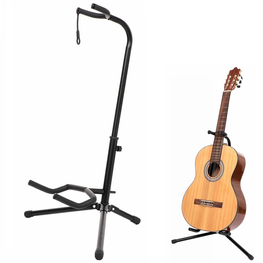 PETHOMEAU Adjustable Single Guitar Stand for Electric, Classical Guitars NEW