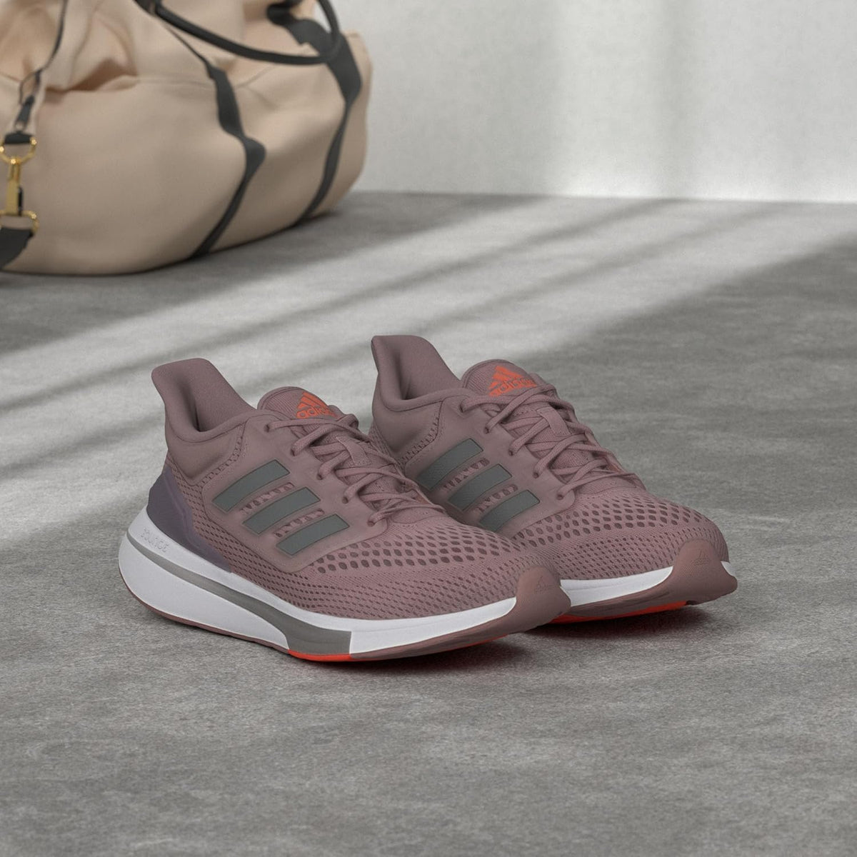 adidas EQ21 Run Cushioned Lightweight Sneakers Magic Mauve Womens US 8.5 NEW