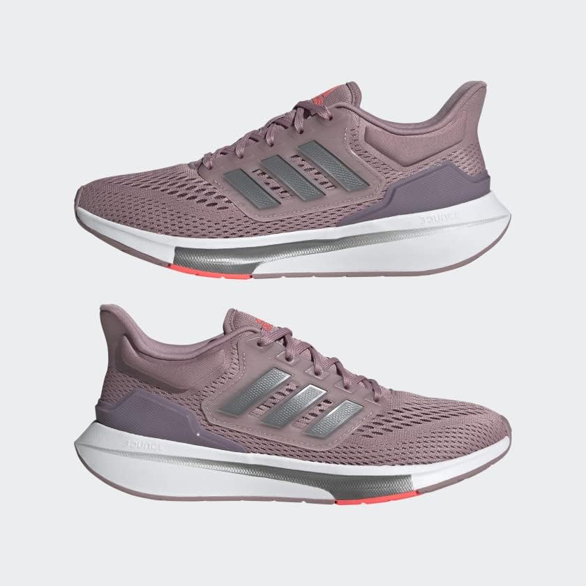 adidas EQ21 Run Cushioned Lightweight Sneakers Magic Mauve Womens US 8.5 NEW