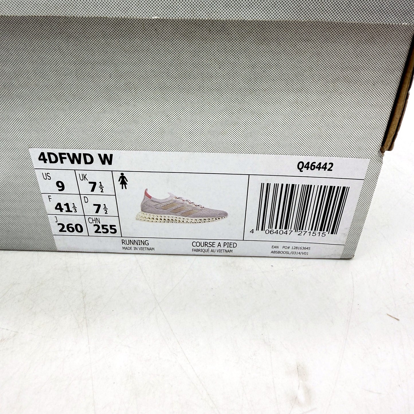 adidas Womens 4DFWD Running Shoes Boost Cushioning LilacPink 3D Midsole US9 DEMO
