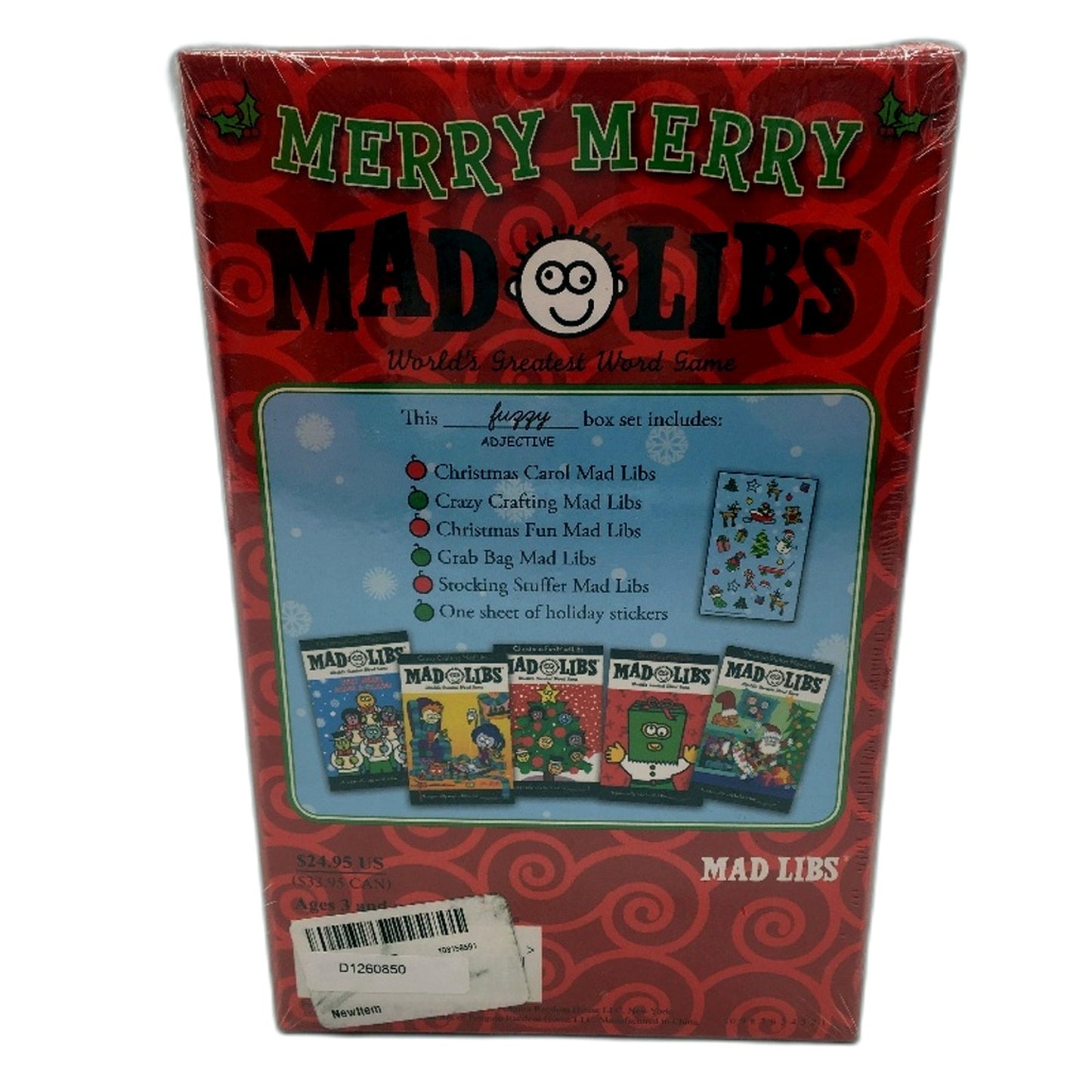 NEW & SEALED Merry Merry Mad Libs: Includes over 100 Stories and Stickers
