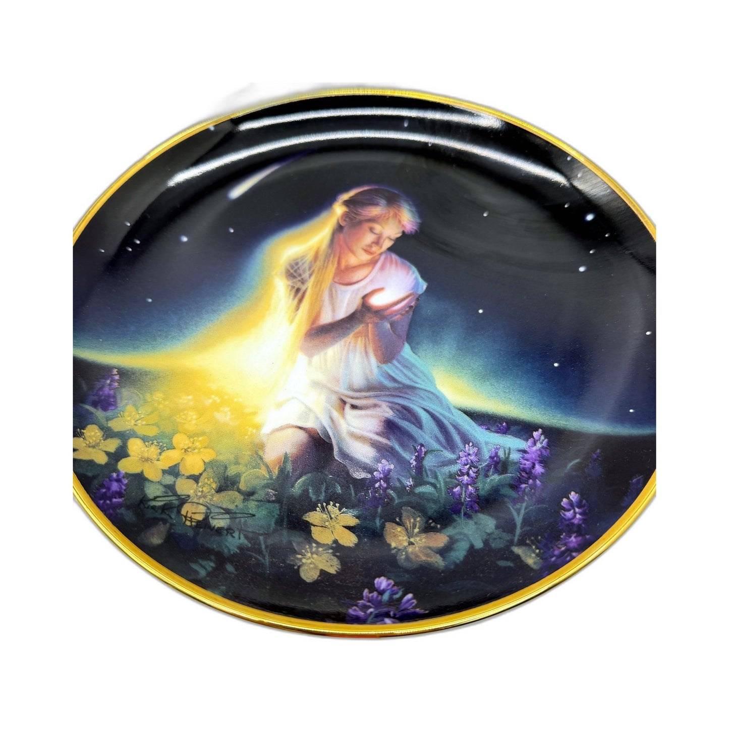 COLLECTABLE Franklin Mint Crystal Power Decorative Collector Plate 2 Pack