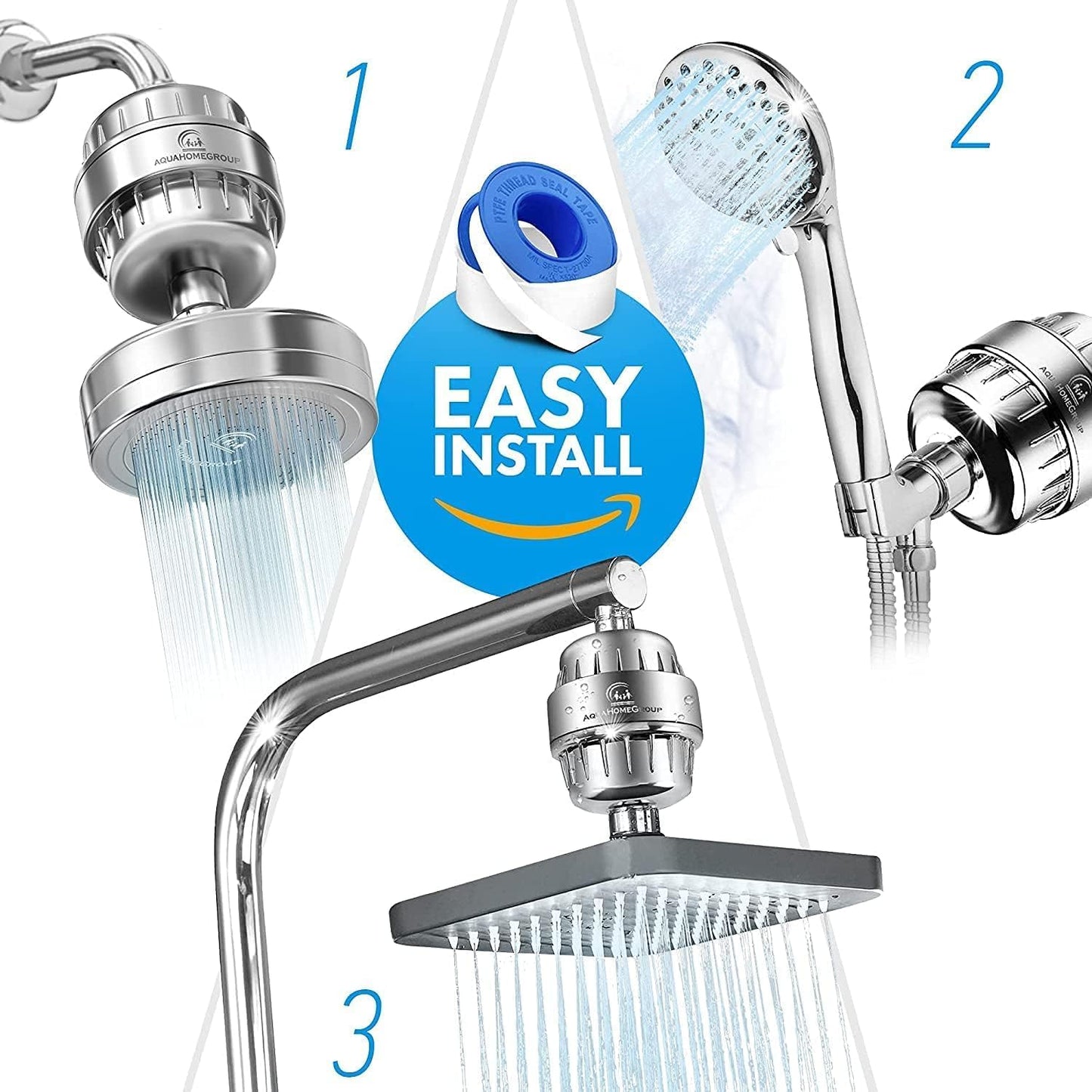 OHFULLS 25 Showerhead Filters Stage Shower Filter with Vitamin C for Hard NEW