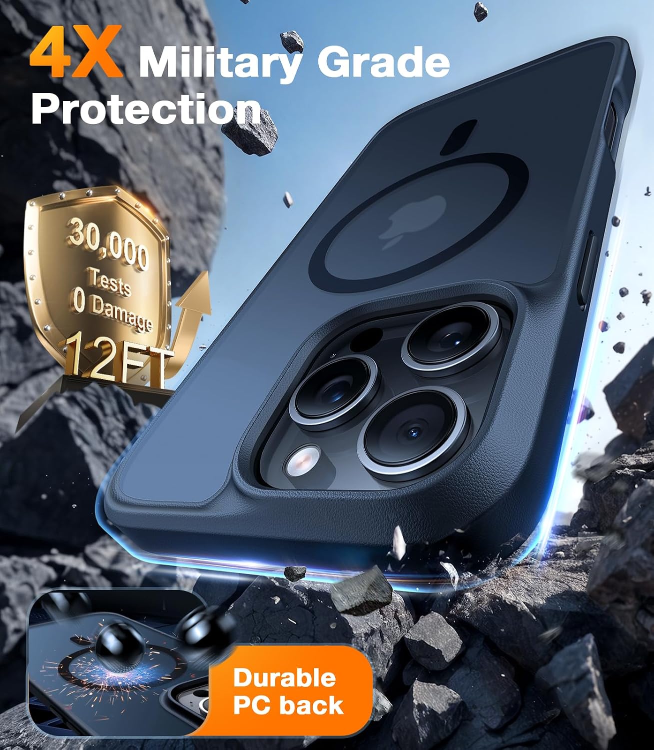 TORRAS Shockproof Basic Cases Military Grade Protective Case iPhone 16 Pro NEW