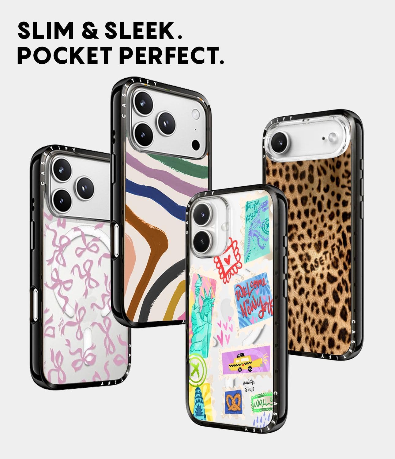 CASETiFY Compact Basic Cases iPhone 17 Pro Slim Sleek Sydney Stickers NEW