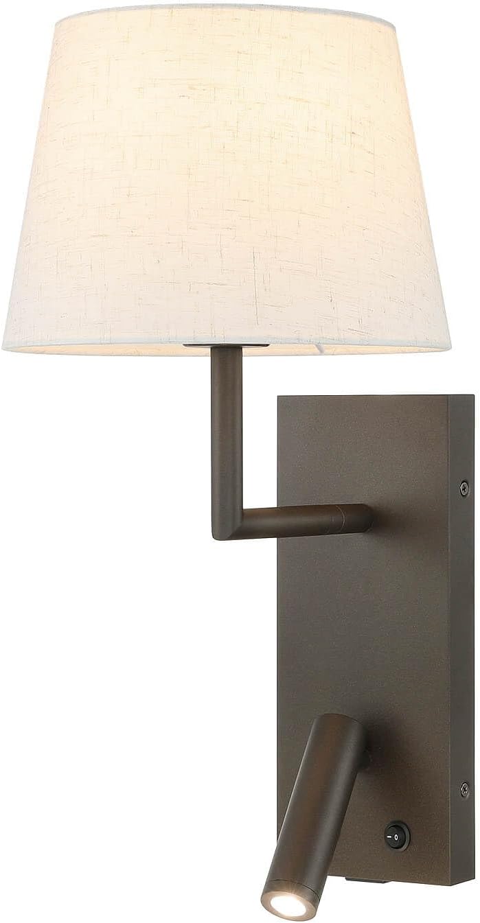 XiNBEi Lighting Bedside Wall Light with USB Adjustable Reading Lamp Dark NEW