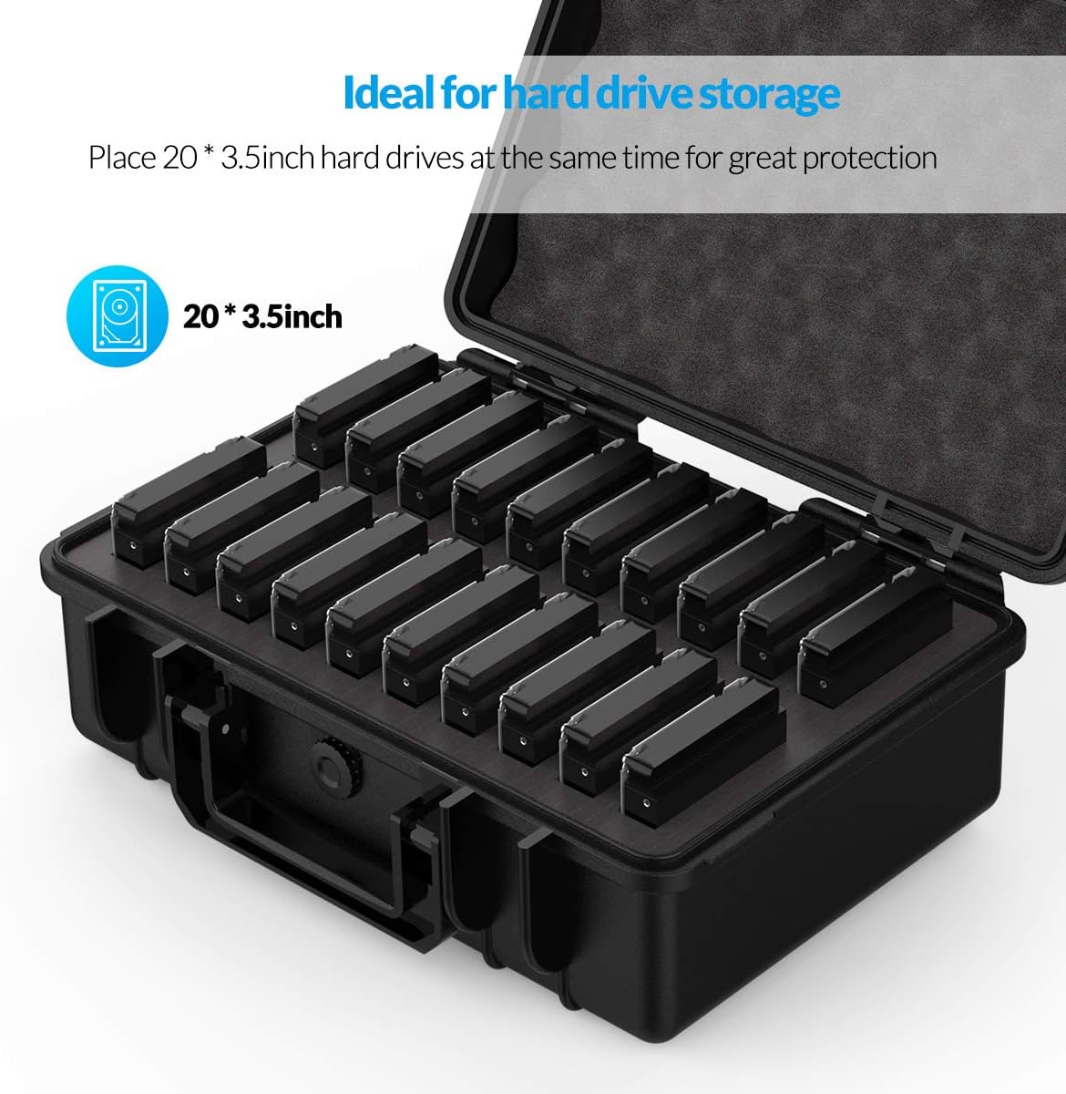 ORICO 20 Enclosures Bay Hard Drive Storage Case Protective Enclosure NEW