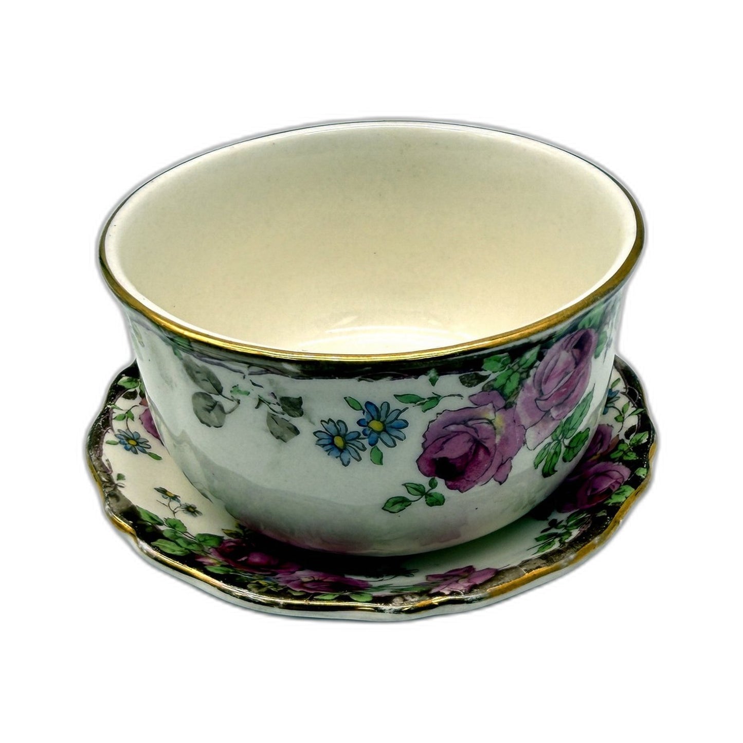 VINTAGE Royal Doulton English Rose Decorative Small Ceramic Bowl & Trinket Dish