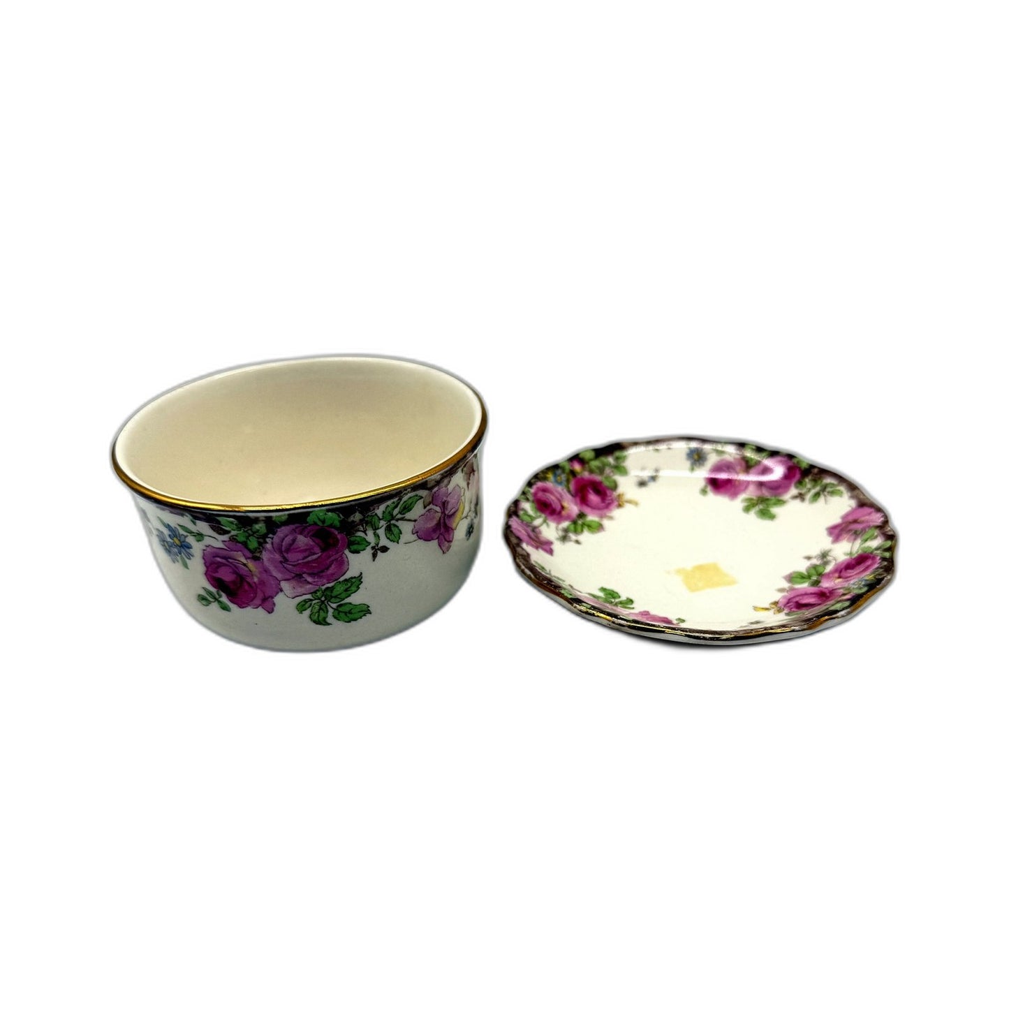 VINTAGE Royal Doulton English Rose Decorative Small Ceramic Bowl & Trinket Dish