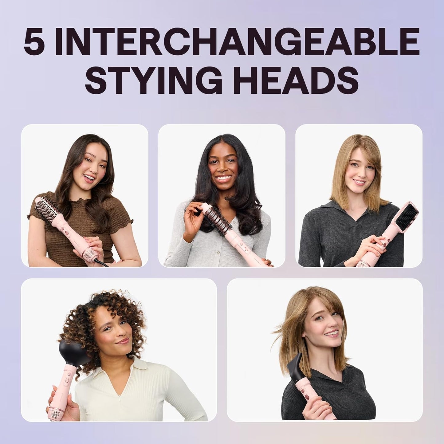 wavytalk 5-in-1 Hot Air Styler Brush for Salon-Quality Blowouts at Home, DEMO