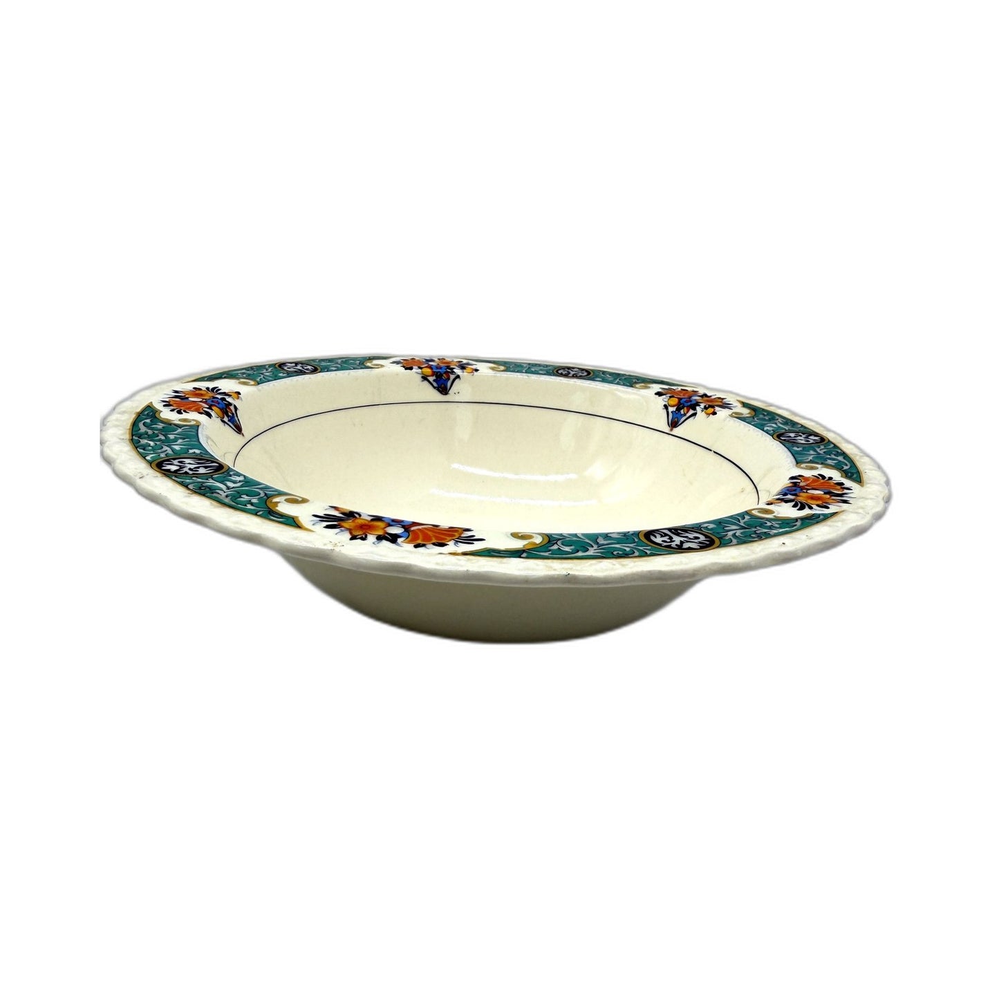VINTAGE Myott Son & Co 6-Piece Ceramic Serving Bowl Set with Floral Pattern