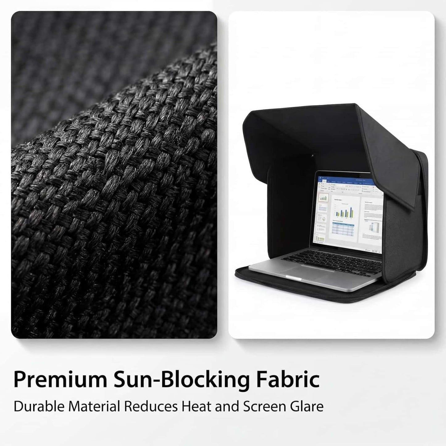 Ssumght Foldable Laptop Sun Shade Screen Protector Glare Shield Privacy NEW