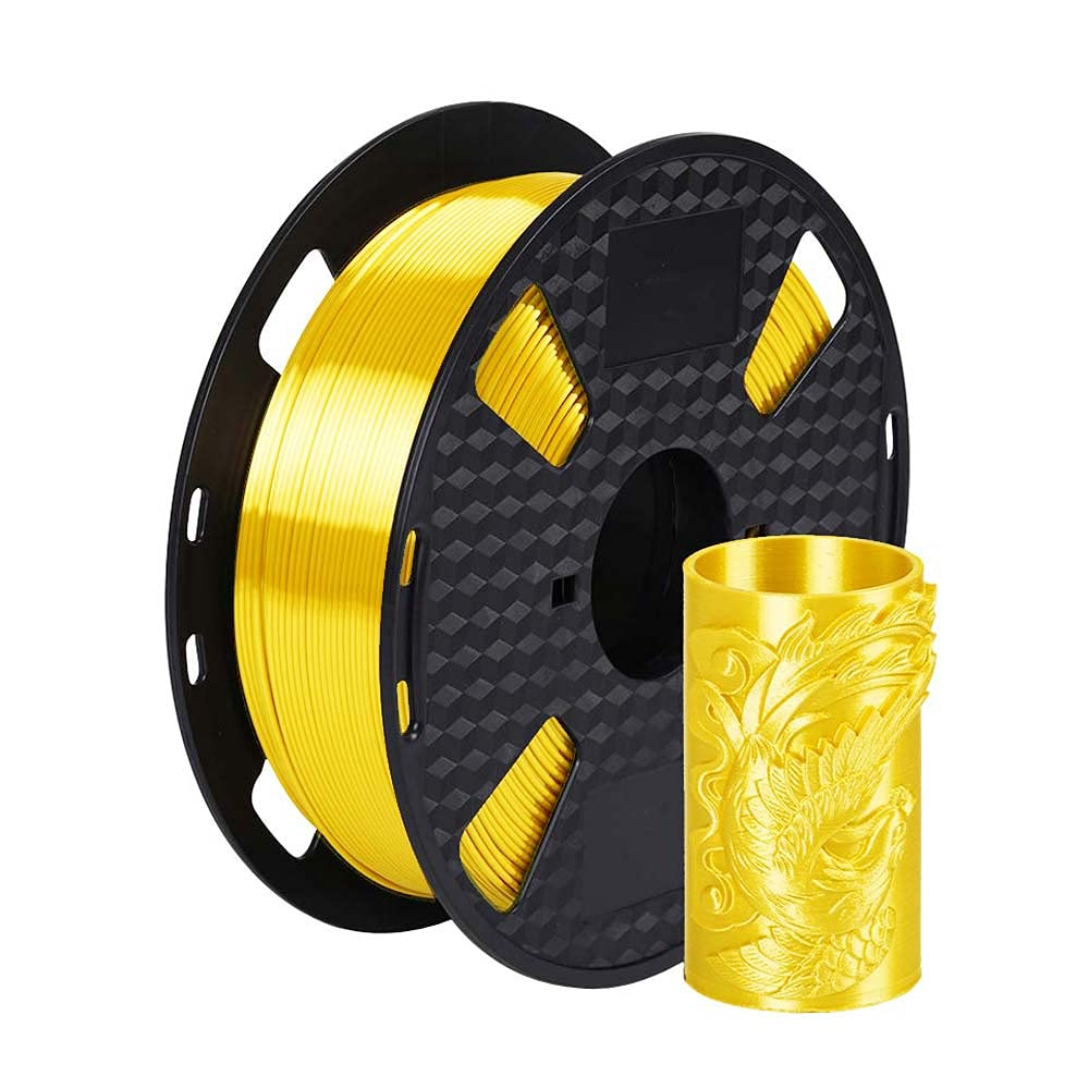 CC3D Silk Golden Yellow PLA 3D Printer Filament 1.75mm 1KG for Arts Printing NEW