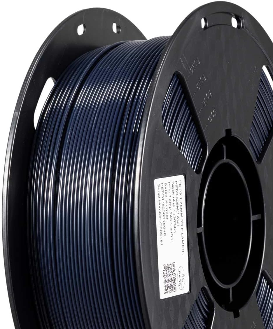 CC3D PETG 3D Printer Filament in Black and Blue, 1.75mm Diameter for FDM NEW