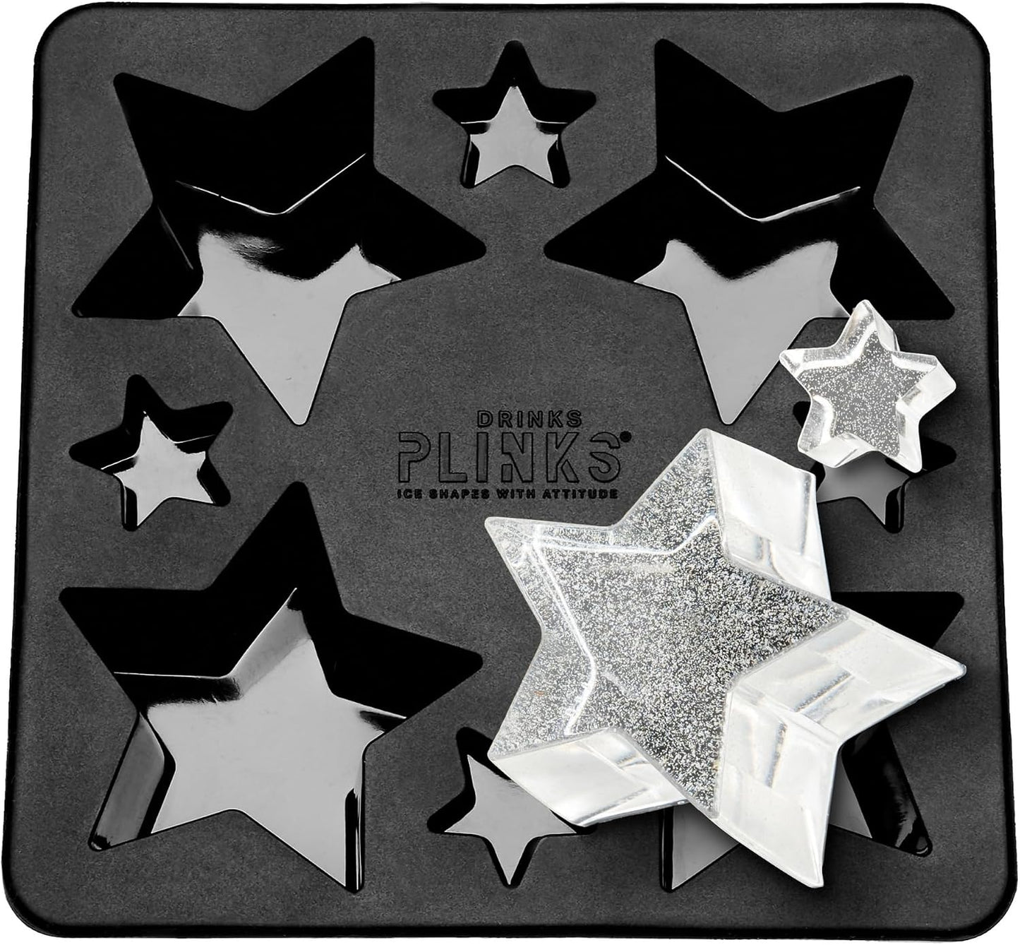 DRINKSPLINKS Star Silicone Ice Cube Tray Cute Novelty Candy Mold RED 3D NEW