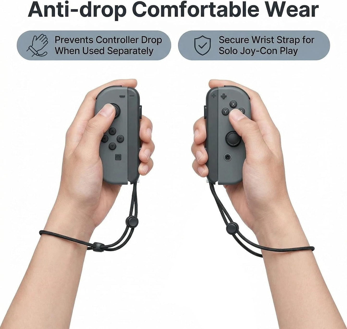 MVHLOT Wrist Joysticks Strap Set for Nintendo Switch Joy-Con Controllers - NEW