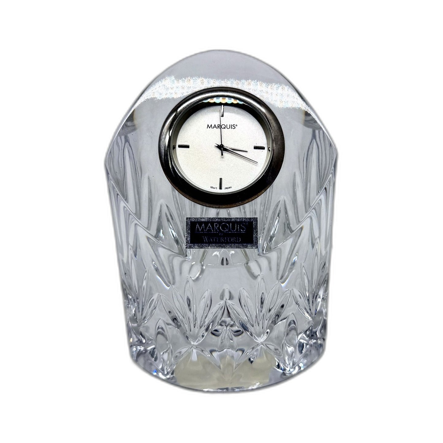 Marquis by Waterford Caprice Lead Crystal Clock Decorative Home Office Decor