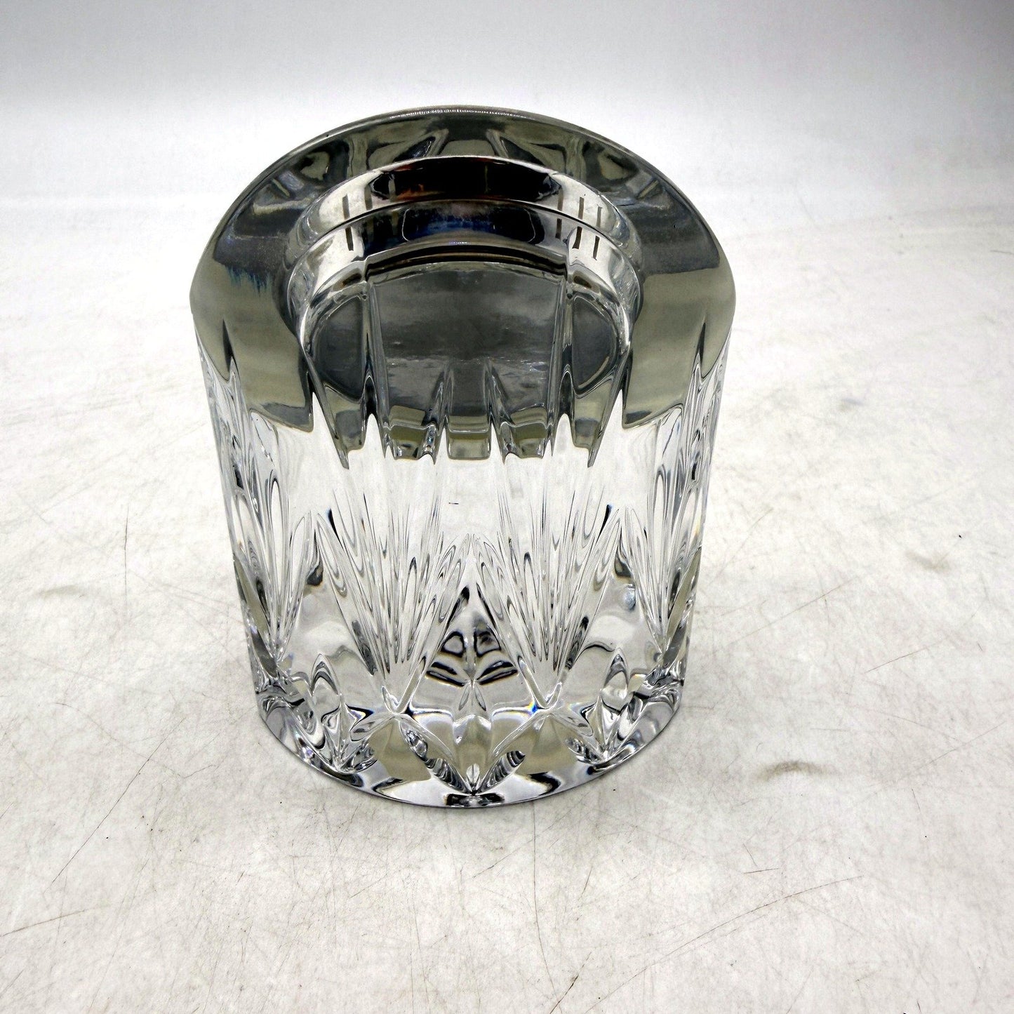 Marquis by Waterford Caprice Lead Crystal Clock Decorative Home Office Decor