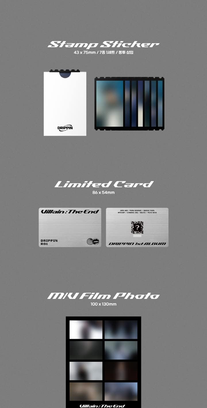 DRIPPIN The End 1st Album Limited Edition CD Photobook Photocards K-Pop NEW