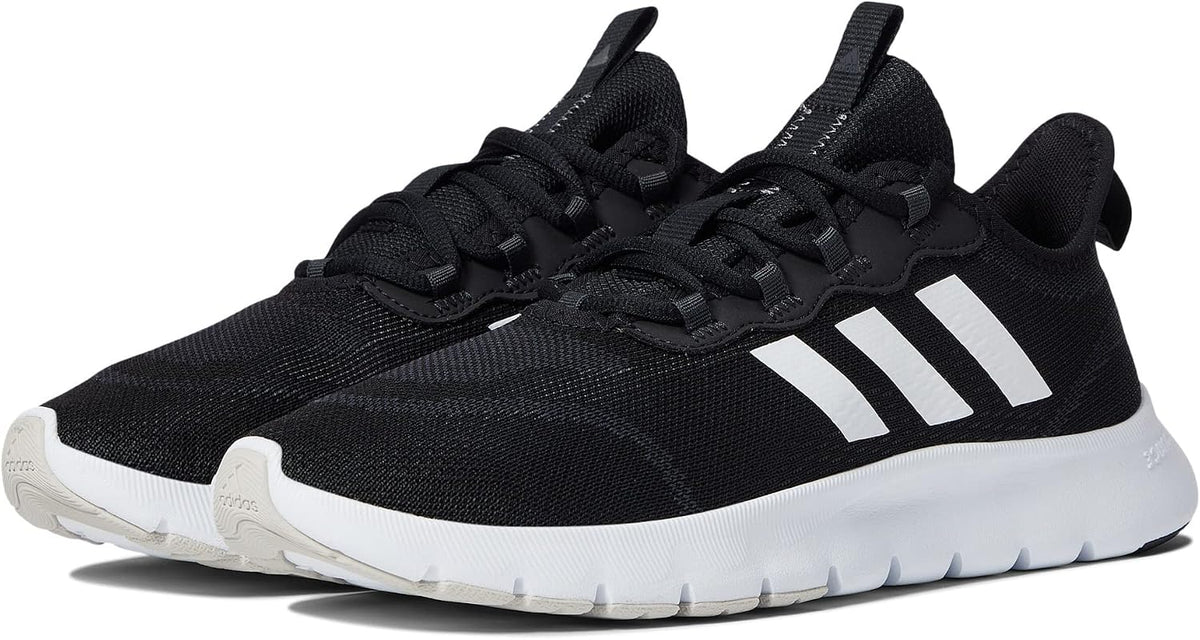 adidas Nario Move Sport Running Shoes in Black & White Stripe Womens US 9 NEW
