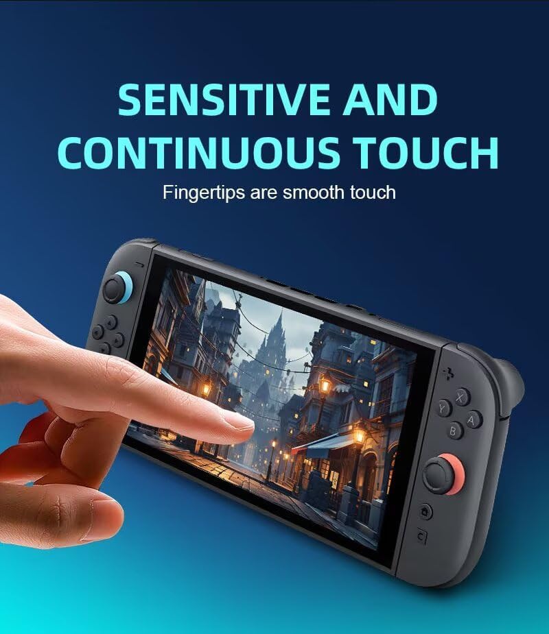 LEZOOY Tempered Glass Screen Protector for Nintendo Switch, Clear, 2-Pack NEW