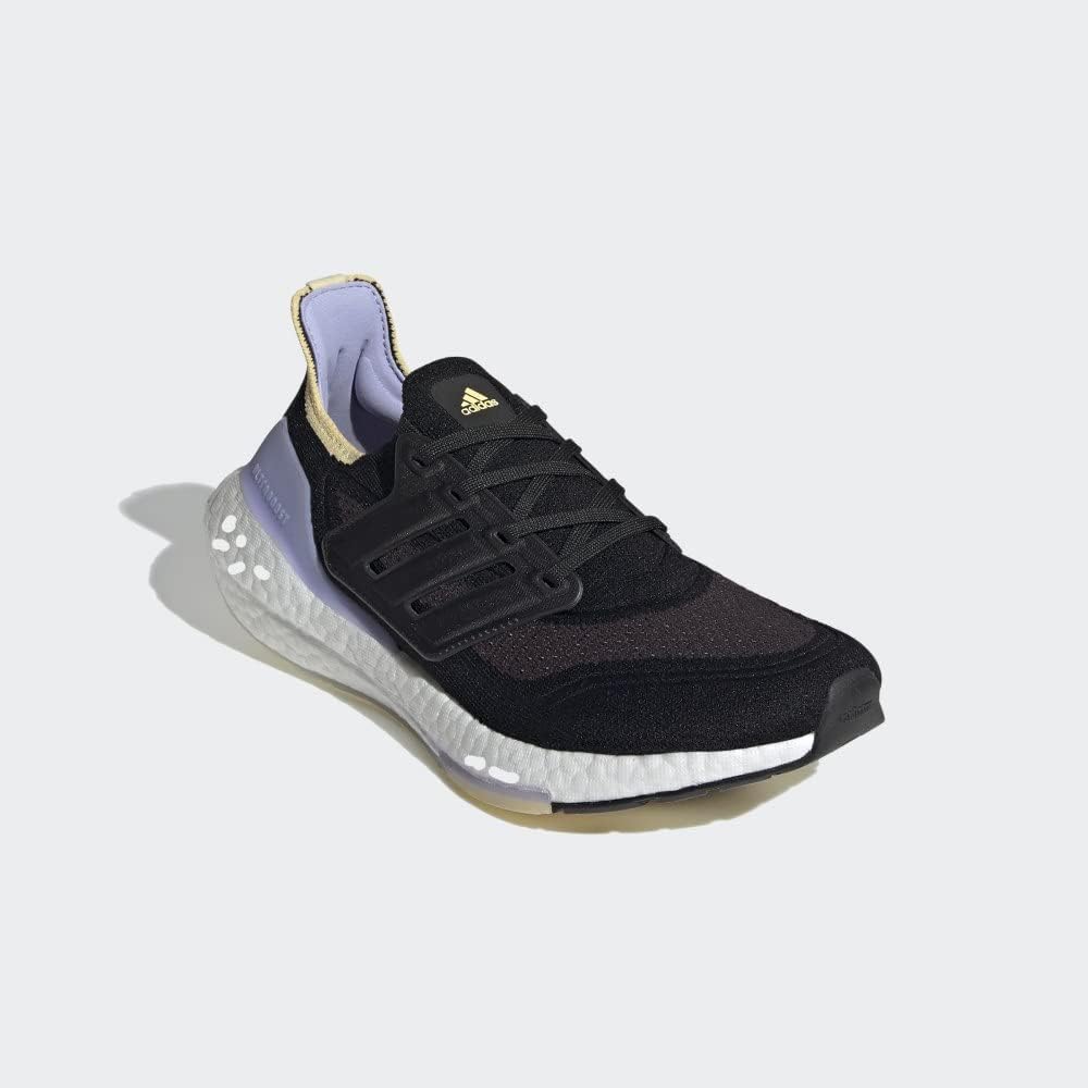 adidas Ultra Boost 21 Road Running Sneaker Purple & Black Shoes Women US 7.5 NEW