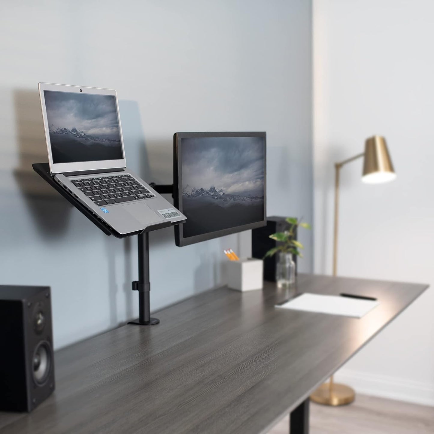 VIVO Black Steel Laptop Tray Platform for VESA Mount Stands & Mounts NEW