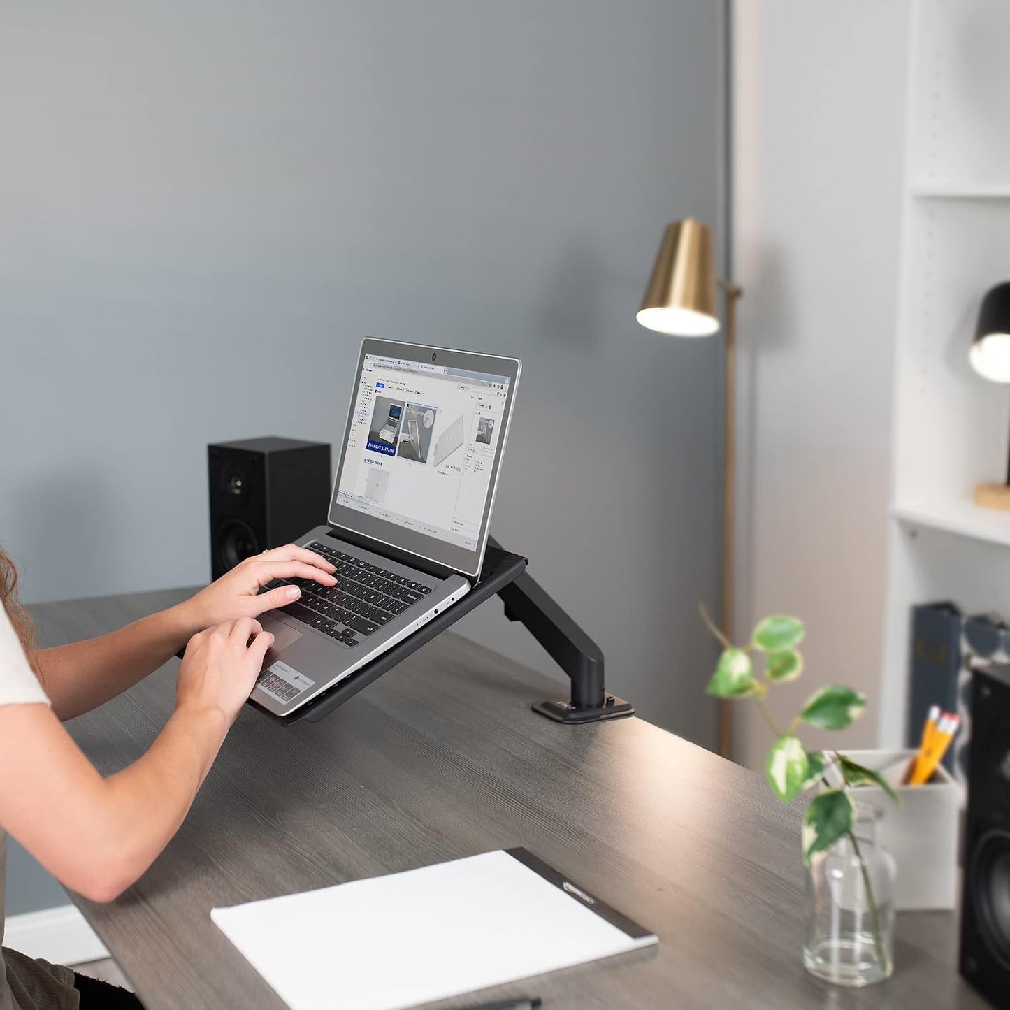 VIVO Black Steel Laptop Tray Platform for VESA Mount Stands & Mounts NEW
