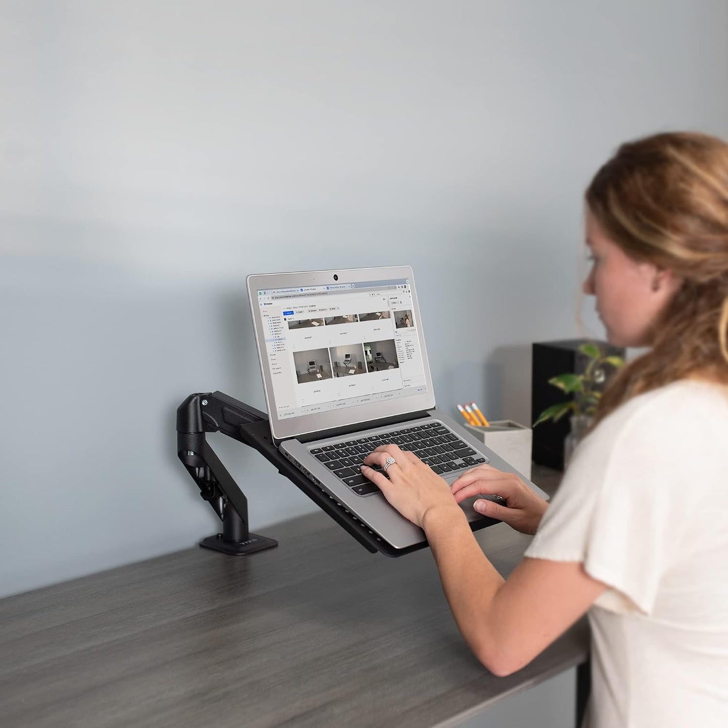 VIVO Black Steel Laptop Tray Platform for VESA Mount Stands & Mounts NEW
