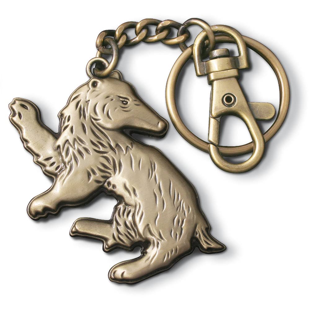 The Noble Collection Harry Potter Hufflepuff Keychain Metal Keyring Ages 11+ NEW