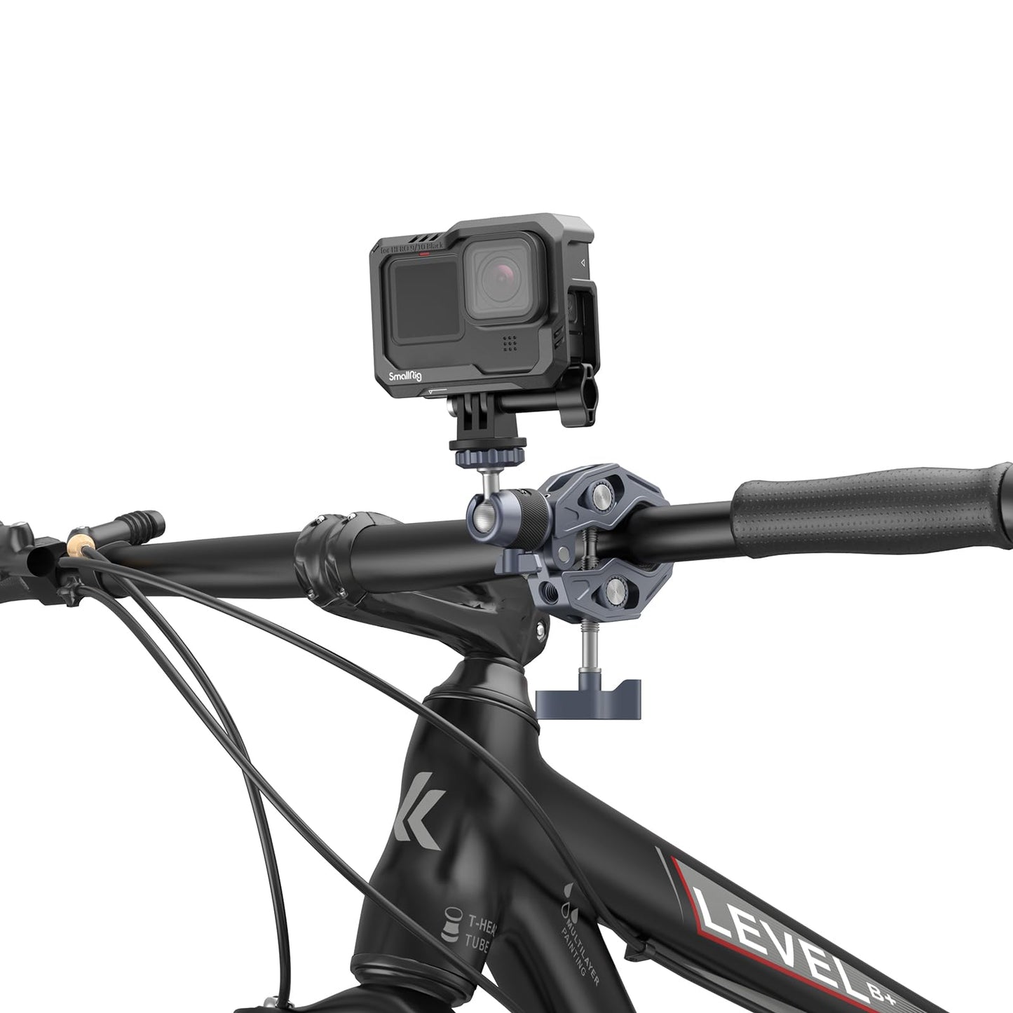 SMALLRIG Camera Mount Clamp Motorcycle Bike Handlebar Mounting Kit Blue NEW